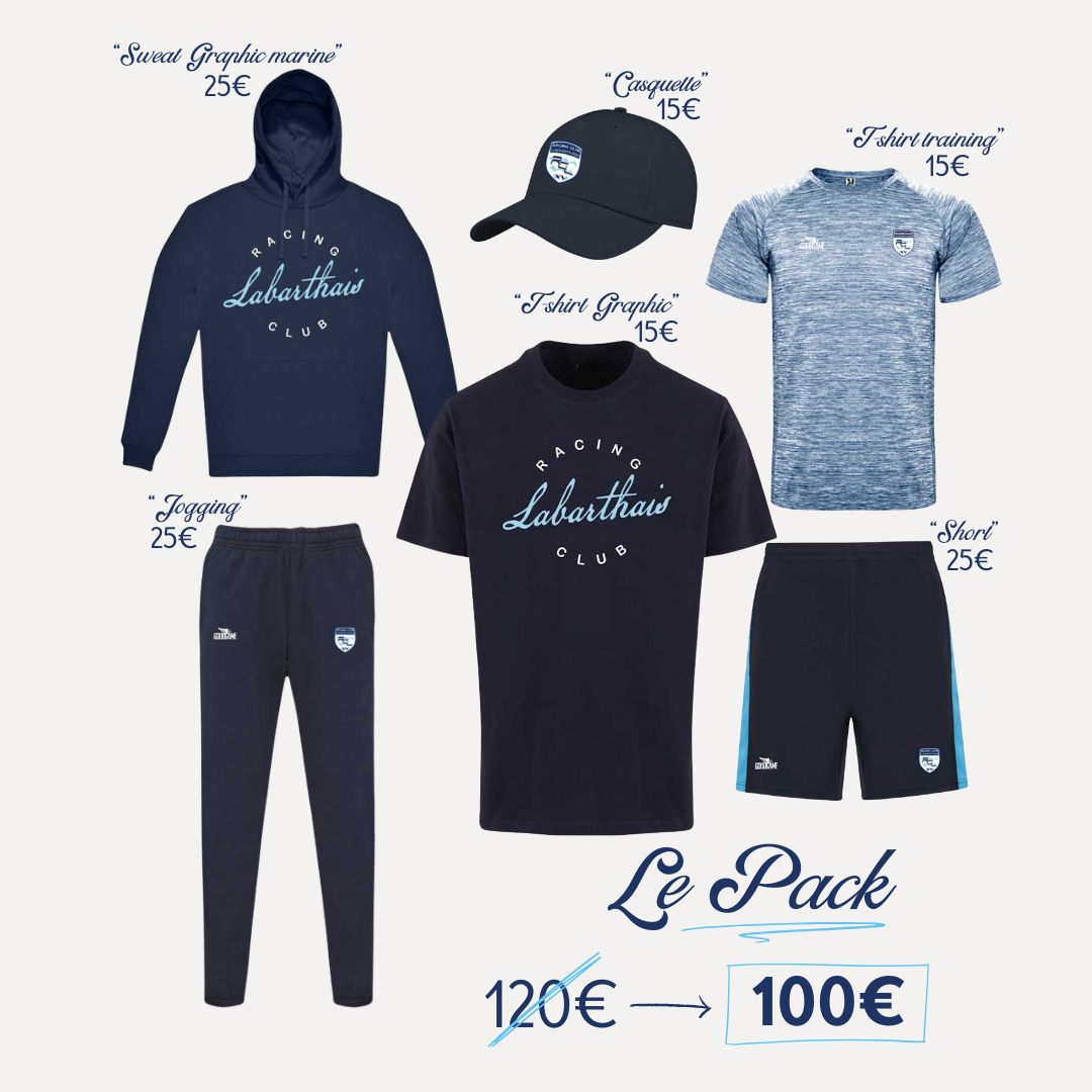 Pack essentiel adulte Marine